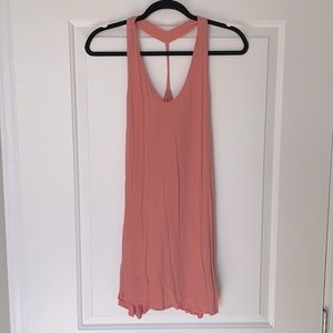 Peachy coral sun dress, size S
